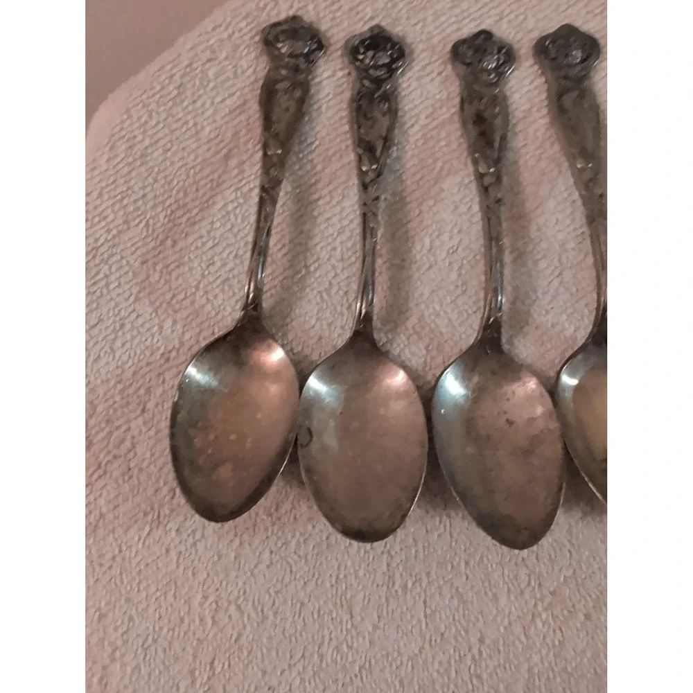 Berkshire Three 1915 Teaspoon Lot of 6 Berkshire Silver Co